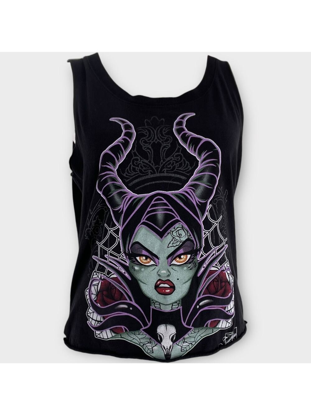 Maleficent Mistress of Evil Lowbrow Art Company Tank Top Miss Cherry Martini
